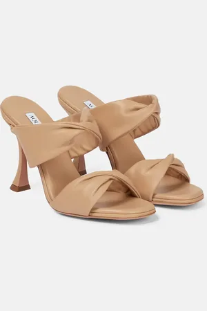 Aquazzura Twist 95 leather sandals