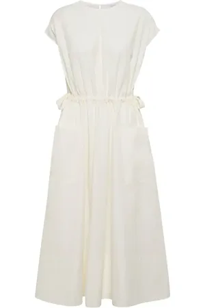 Deveaux New York Daisy cotton-blend midi dress