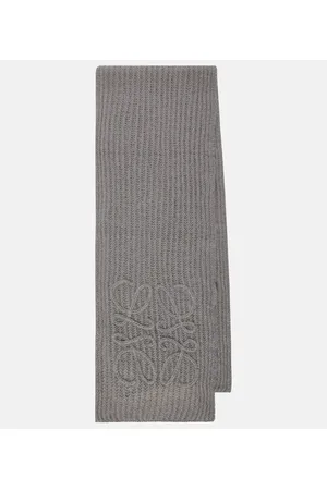 Loewe Anagram open-knit mohair-blend scarf