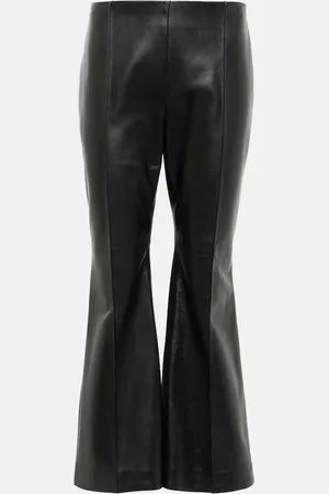 The Row Beck leather flared pants