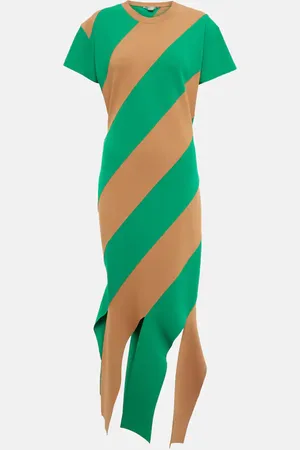 Stella McCartney Striped knit midi dress