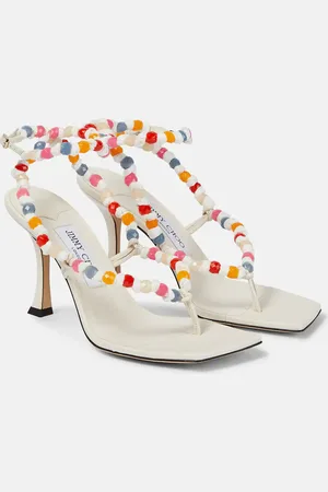 Jimmy Choo Amiral 90 embellished leather sandals