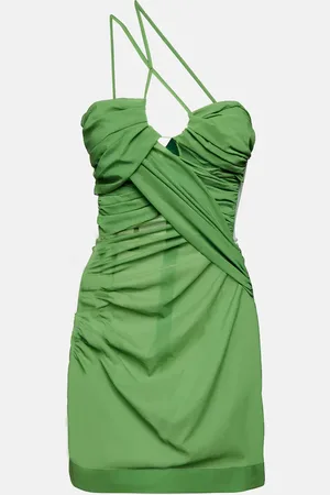 Nensi Dojaka Draped one-shoulder minidress