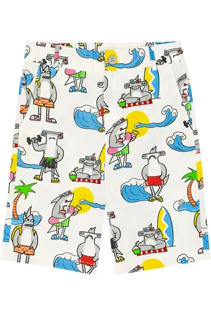 Stella McCartney Printed cotton shorts