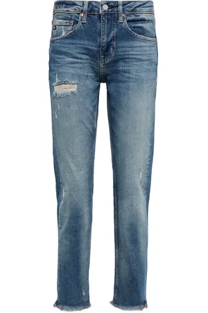AG Jeans Ex Boyfriend mid-rise cropped jeans