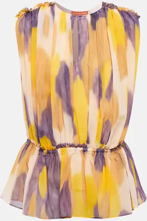Altuzarra Baldur tie-dye pleated top