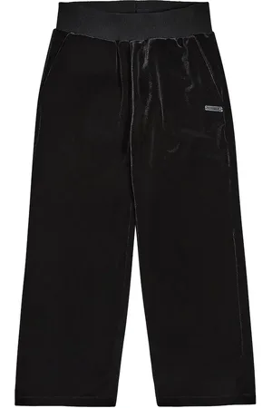 MONNALISA Wide-leg chenille sweatpants