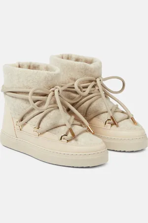 INUIKII Leather-trimmed ankle boots