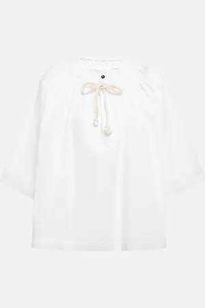 Jil Sander Pleated cotton top