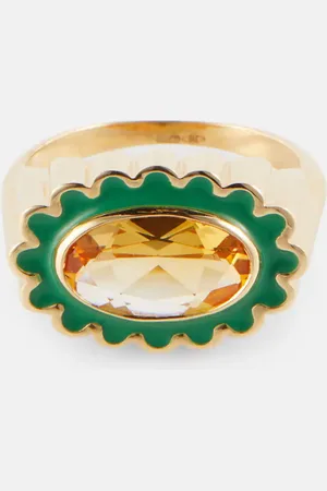 Aliita Margarita Citrino 18kt yellow gold ring