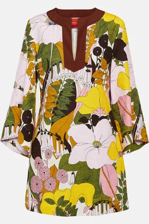 La DoubleJ The Kaftan printed cotton minidress