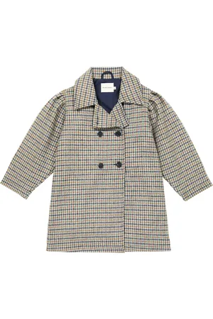 The New Society Jeanne houndstooth wool coat