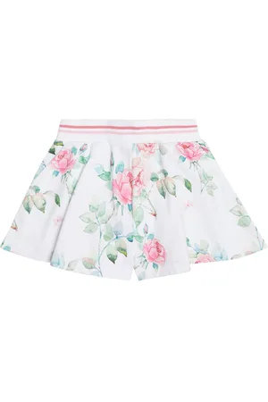 MONNALISA Floral cotton shorts