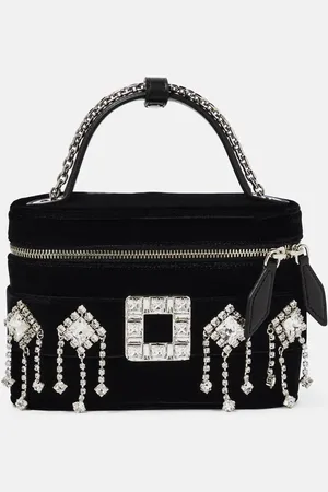 Roger Vivier Vanity Small embellished velvet crossbody bag