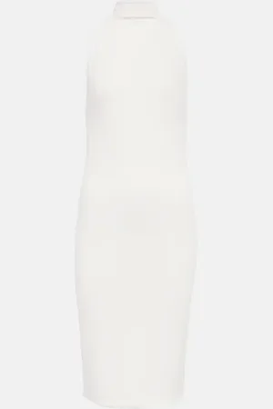 ALEXANDRE VAUTHIER Mock-neck jersey minidress