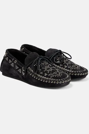 Isabel Marant Freen embellished suede moccasins