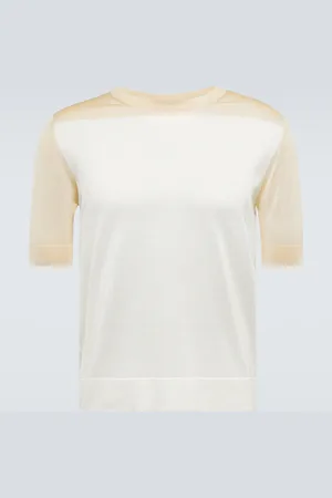 Jil Sander Oversized silk T-shirt
