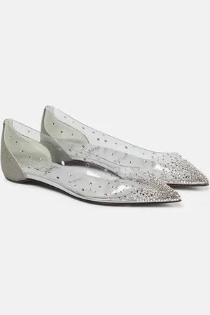 Christian Louboutin Degrastrass embellished ballet flats
