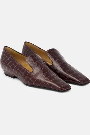Khaite Marfa croc-effect leather loafers