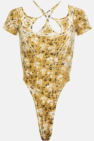KNWLS Printed halterneck bodysuit