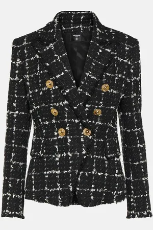 Balmain Checked tweed blazer