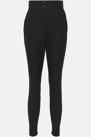 Dolce & Gabbana High-rise cotton-blend suit pants