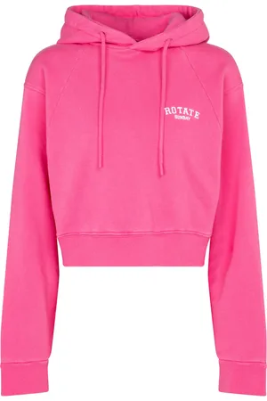 ROTATE Viola cropped cotton hoodie