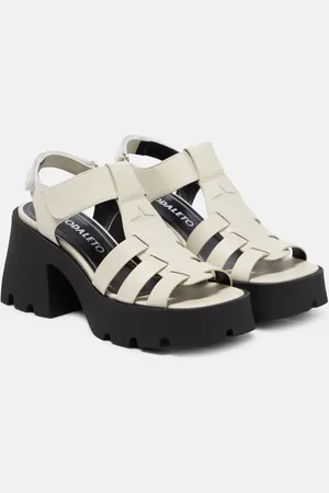 NODALETO Bulla Emma leather platform sandals