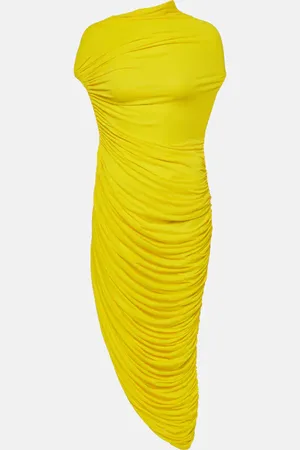 Salvatore Ferragamo Ruched jersey midi dress
