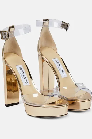 Jimmy Choo Albi 120 PVC and leather platform sandals