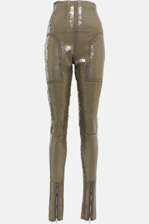 Rick Owens Dirt Waist embellished leggings