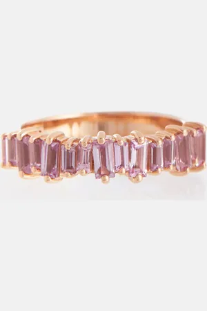 Suzanne Kalan 18kt rose gold ring with sapphires
