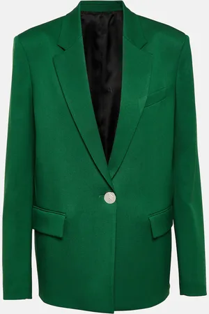 The Attico Single-breasted wool-blend blazer