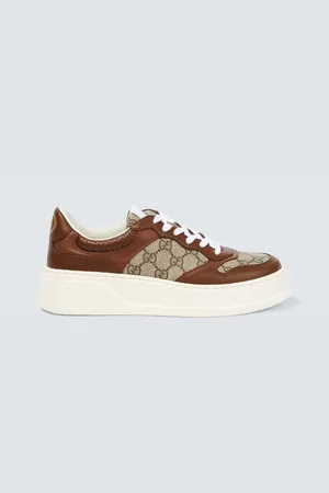 Gucci GG Supreme canvas and leather sneakers