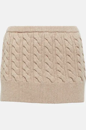 CHRISTOPHER ESBER Low-rise wool and cashmere miniskirt