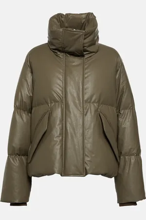 Maison Margiela Oversized faux leather down jacket