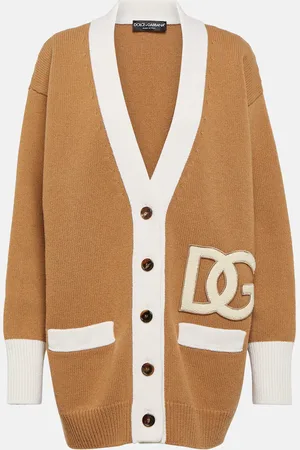 Dolce & Gabbana Logo oversized wool cardigan