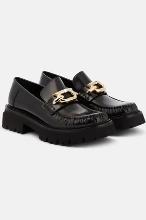 Salvatore Ferragamo Embellished leather loafers