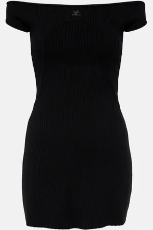 Courrèges CourrÃ¨ges Ribbed-knit bustier mini dress