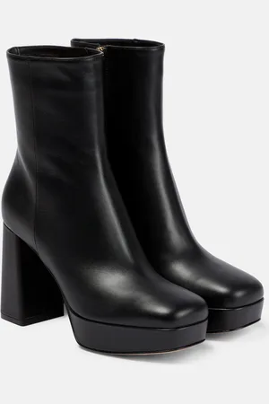 Gianvito Rossi Leather platform ankle boots