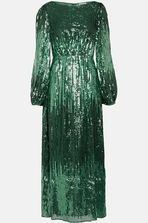 RIXO London Coco sequined maxi dress