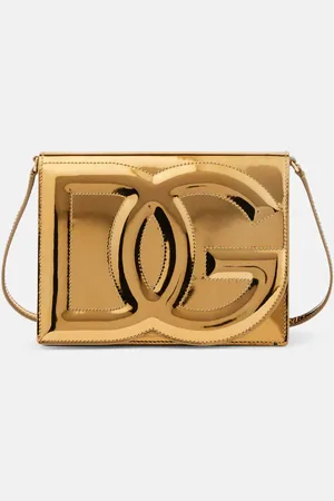 Dolce & Gabbana DG mirrored leather crossbody bag