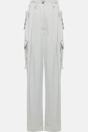 DRIES VAN NOTEN Polkas draped wide-leg pants