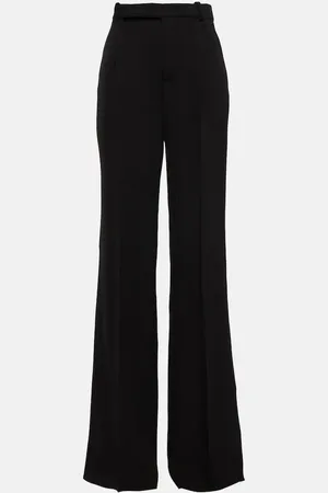 Saint Laurent Flared wool grain de poudre pants