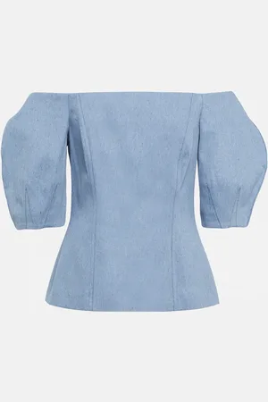 GABRIELA HEARST Ellen off-shoulder cotton top