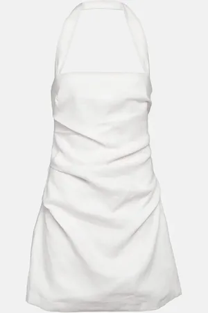 SIR Noemi halterneck linen minidress