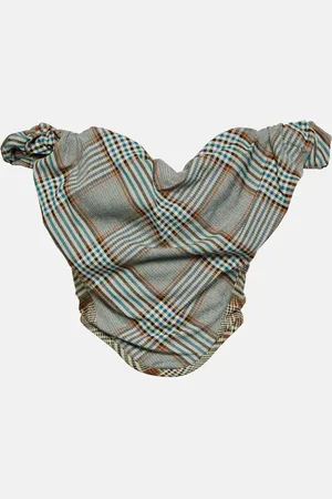 Vivienne Westwood Checked bustier crÃªpe top
