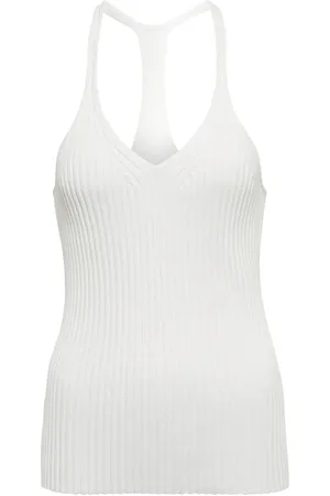 Helmut Lang Ribbed-knit halterneck top