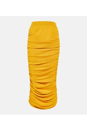 Altuzarra Chukwu ruched jersey midi skirt