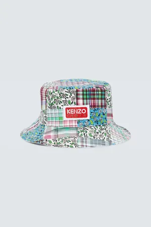 Kenzo Checked cotton and silk bucket hat